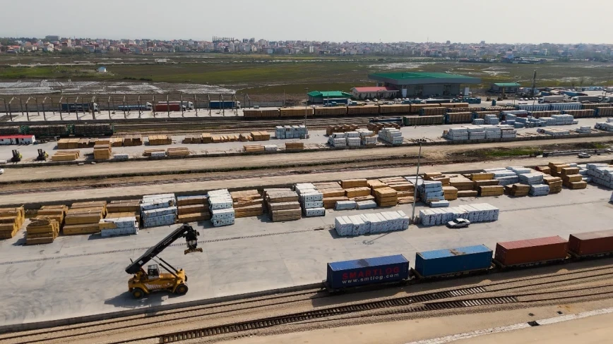 ADY Astara Terminalının inşası üzrə işlərin böyük hissəsini tamamlayıb - FOTOLAR