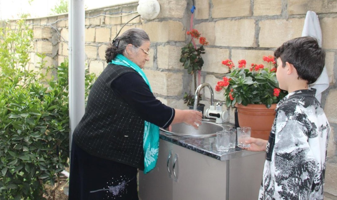 Goranboyda 357 abonentə çəkilmiş fərdi içməli su xəttləri istifadəyə verildi - FOTOLAR