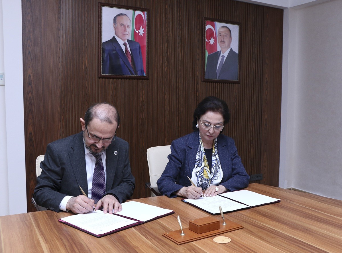 Gülçöhrə Məmmədova Türkiyə ali təhsil müəssisələrinin rəhbər heyətini qəbul edib - FOTOLAR
