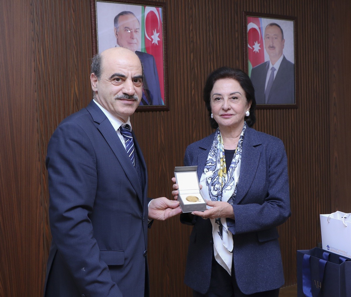 Gülçöhrə Məmmədova Türkiyə ali təhsil müəssisələrinin rəhbər heyətini qəbul edib - FOTOLAR