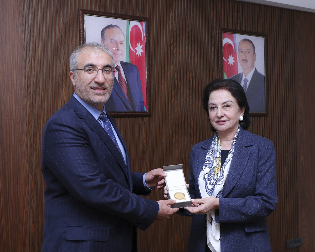 Gülçöhrə Məmmədova Türkiyə ali təhsil müəssisələrinin rəhbər heyətini qəbul edib - FOTOLAR