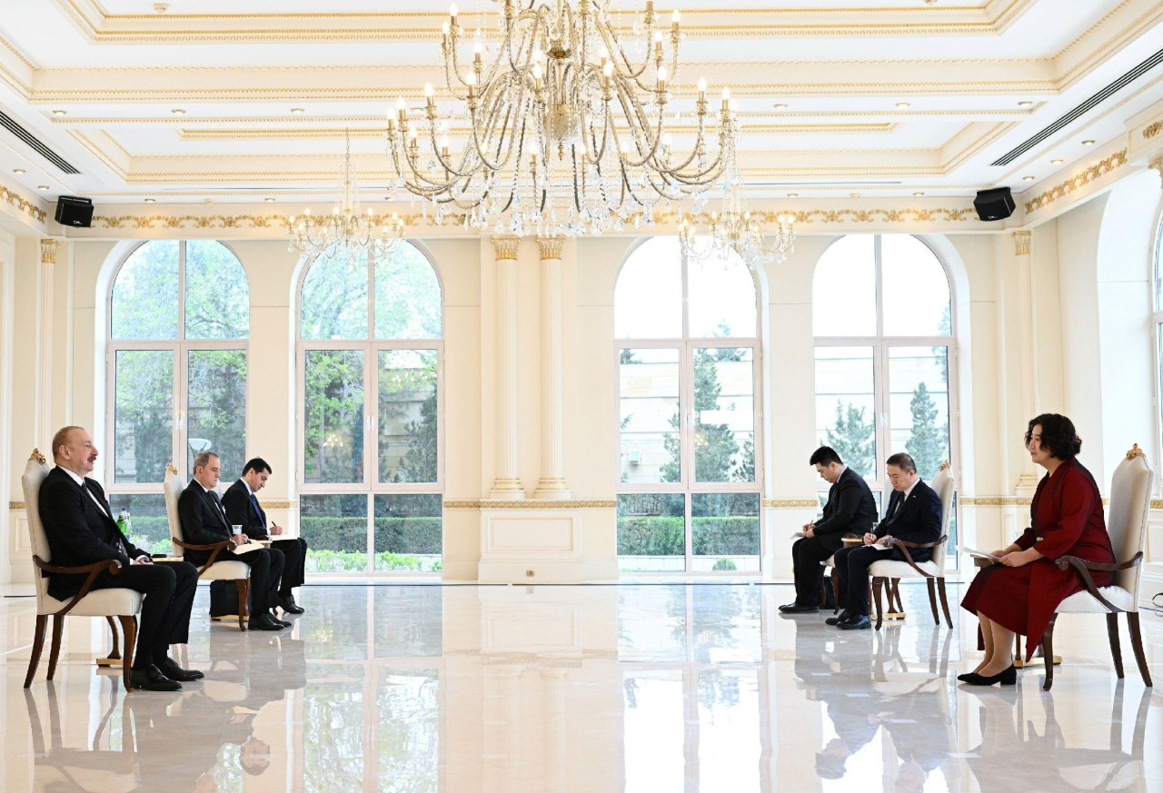 İlham Əliyev Lu Meyin etimadnaməsini qəbul etdi - FOTOLAR (YENİLƏNİB)