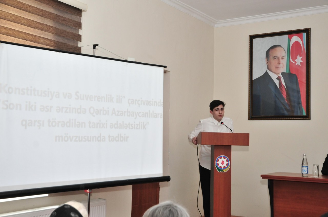 Abşeronda Qərbi Azərbaycan həqiqətləri mövzusunda görüş keçirilib - FOTOLAR