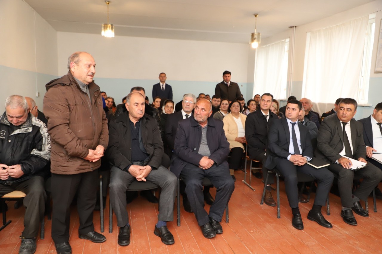 Neftçalanın icra başçısı səyyar görüş keçirib - FOTOLAR
