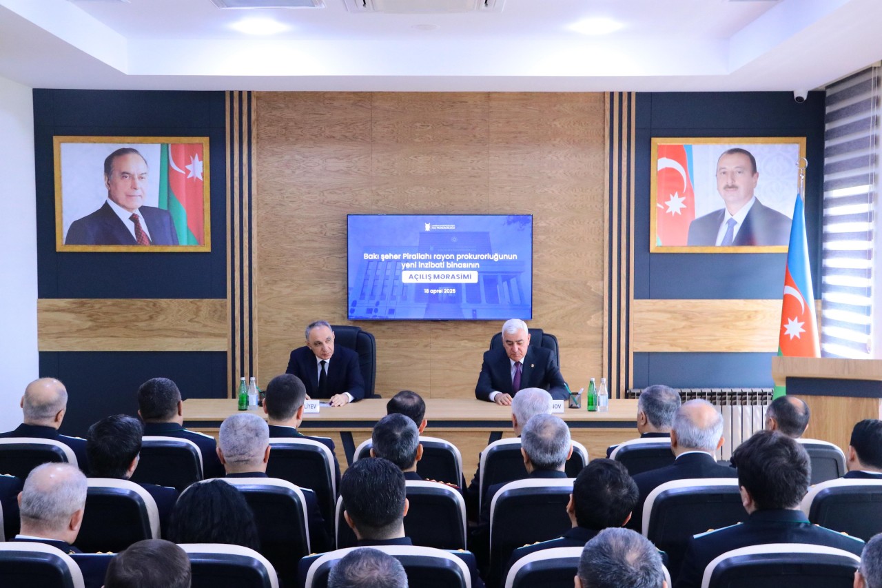 Pirallahı rayon prokurorluğunun yeni binasının açılışı olub - FOTOLAR
