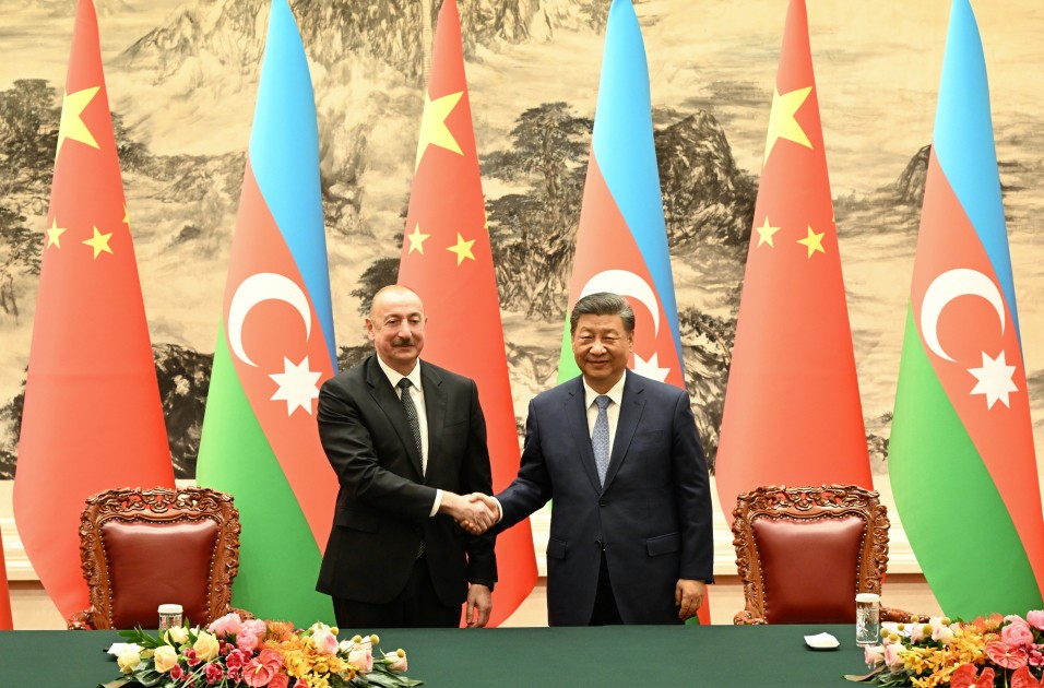 Pekində Azərbaycan-Çin sənədləri imzalandı - FOTOLAR
