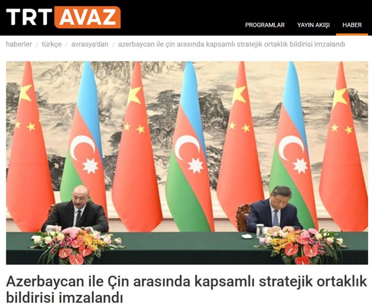 Prezidentin Çinə dövlət səfəri dünya mediasının diqqət mərkəzində - FOTOLAR