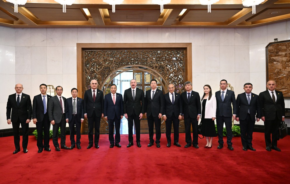 İlham Əliyev Pekində Sonq Hailianq ilə görüşdü - FOTOLAR