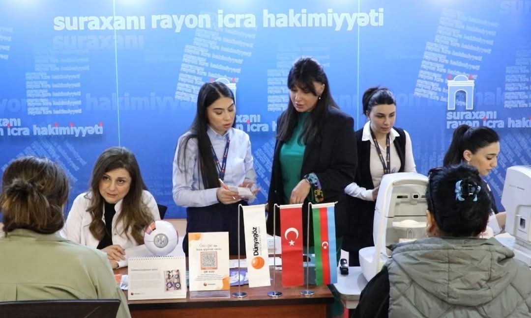 Suraxanıda göz müayinəsi aksiyası keçirilib - FOTOLAR