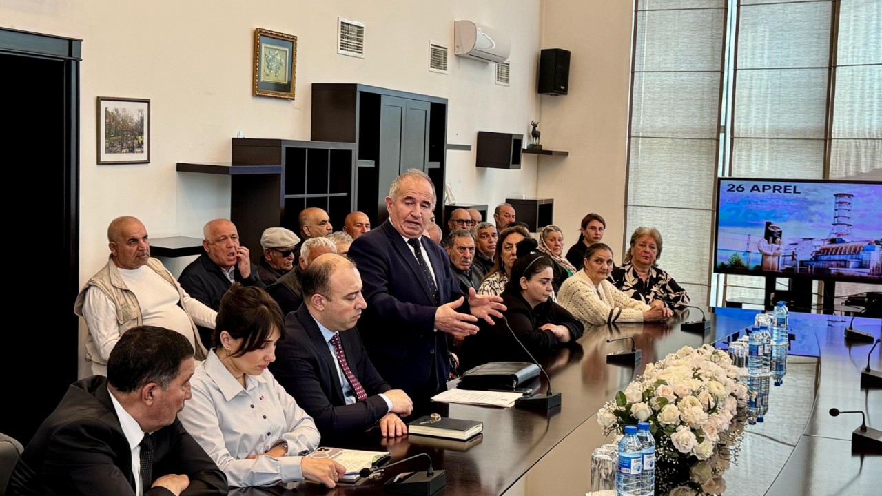 Suraxanıda Çernobıl qəzasının iştirakçıları ilə görüş keçirilib - FOTOLAR