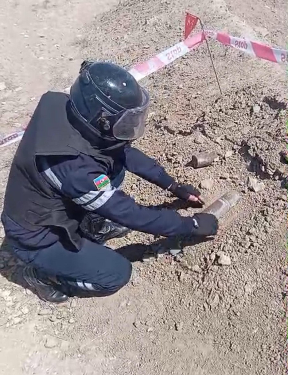 Naxçıvanda hərbi sursatlar aşkar edildi - FOTO