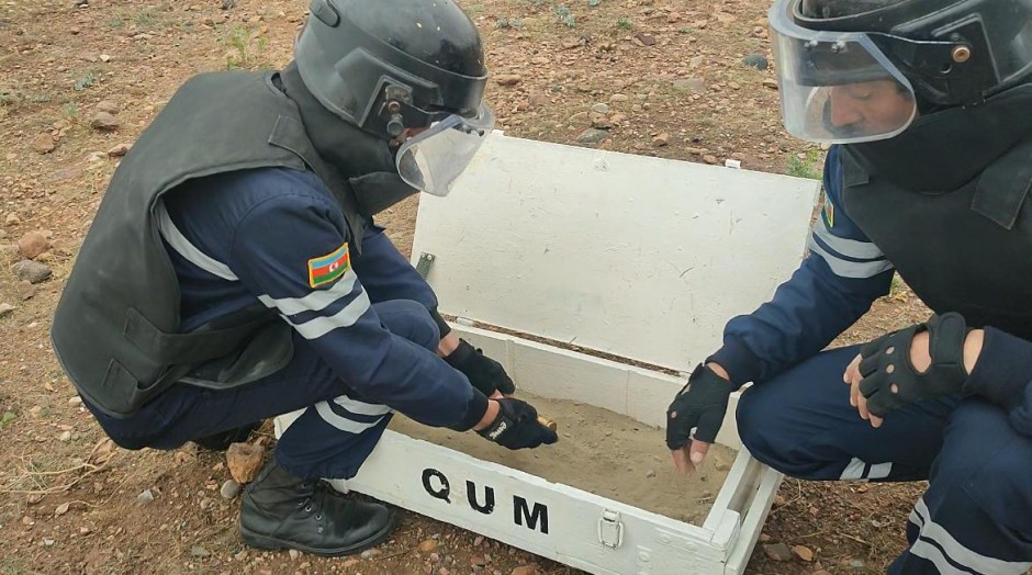 Naxçıvanda hərbi sursatlar aşkar edildi - FOTO