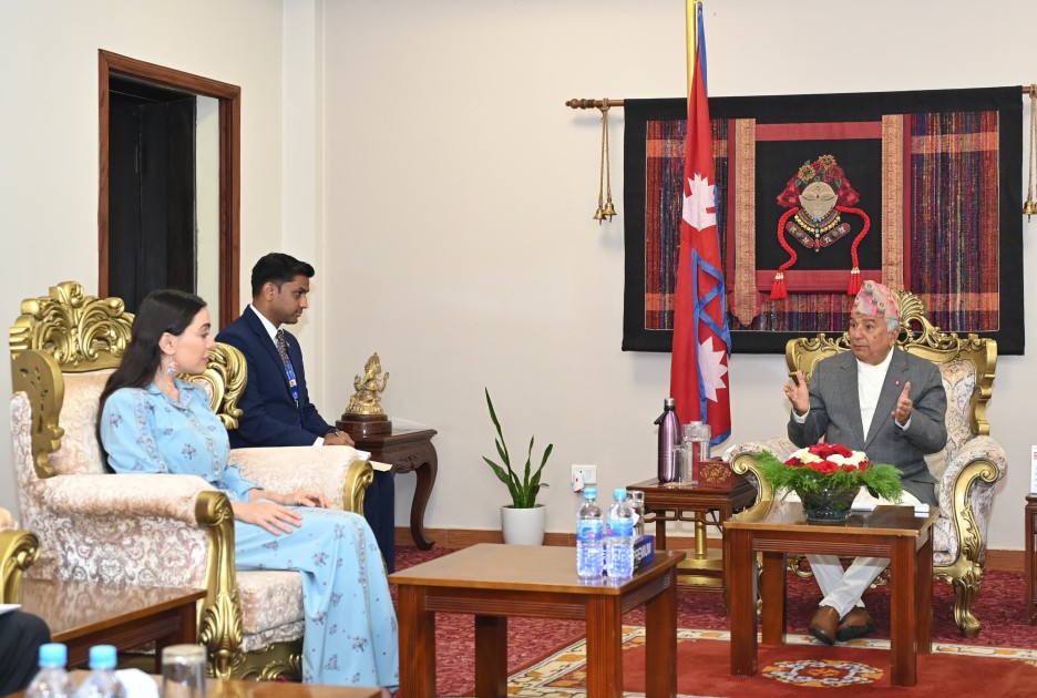 Leyla Əliyeva Nepal Prezidenti ilə görüşdü - FOTO