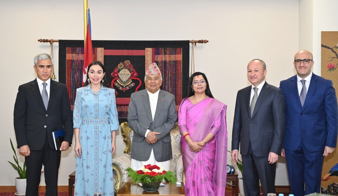 Leyla Əliyeva Nepal Prezidenti ilə görüşdü - FOTO