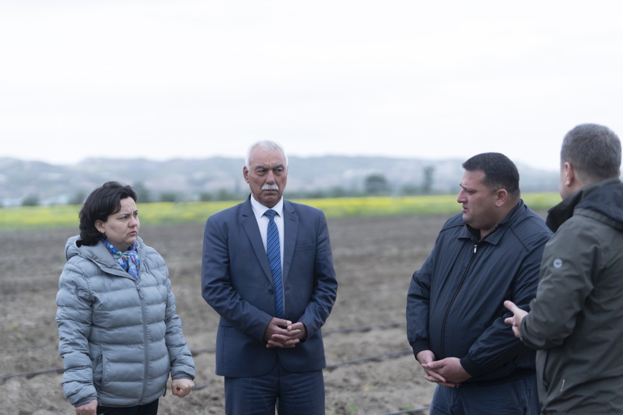 Ağalıda torpağın əkin məqsədli istifadəsinə dair icarə müqavilələrinin imzalanmasına başlanılıb - FOTOLAR