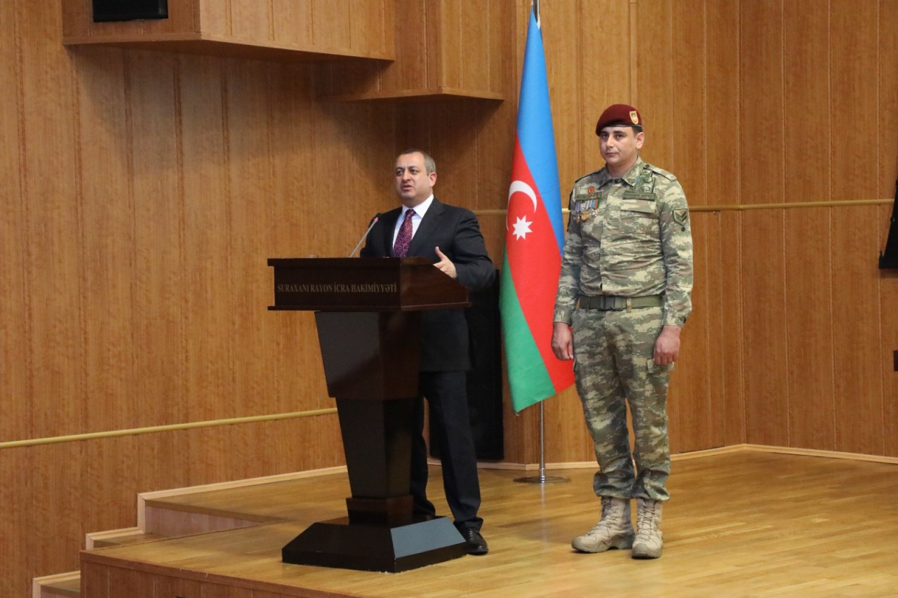 Suraxanıda Heydər Əliyevlə bağlı maarifləndirici tədbir keçirilib - FOTOLAR