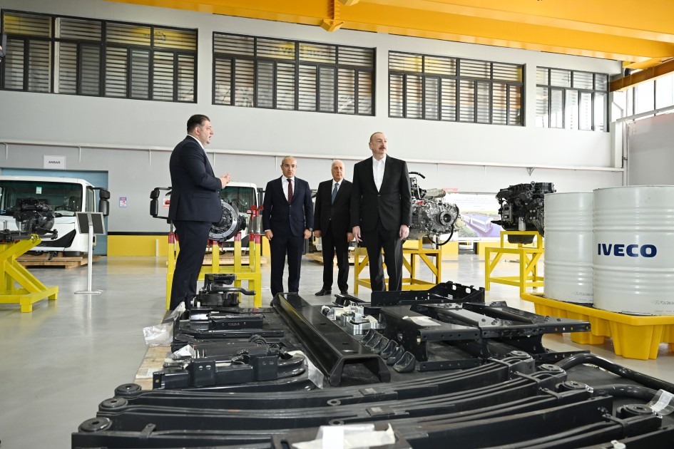 Prezident Sumqayıt Kimya Sənaye Parkında bir sıra müəssisələrin açılışını etdi - FOTOLAR