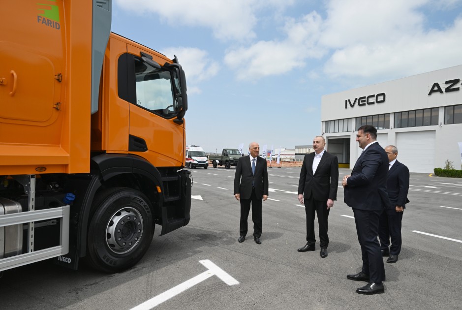 Prezident Sumqayıt Kimya Sənaye Parkında bir sıra müəssisələrin açılışını etdi - FOTOLAR