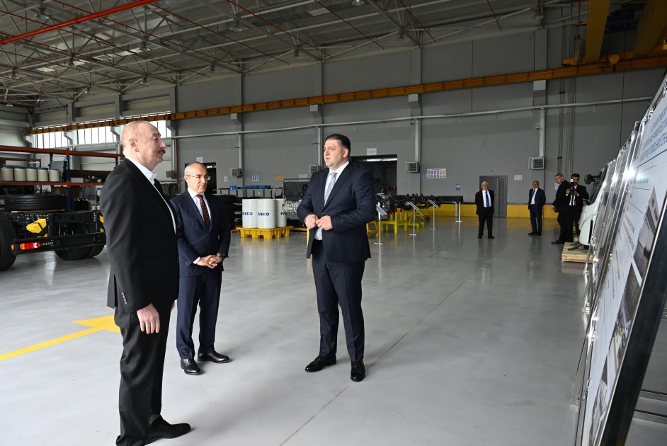 Prezident Sumqayıt Kimya Sənaye Parkında bir sıra müəssisələrin açılışını etdi - FOTOLAR