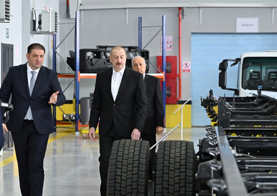 Prezident Sumqayıt Kimya Sənaye Parkında bir sıra müəssisələrin açılışını etdi - FOTOLAR