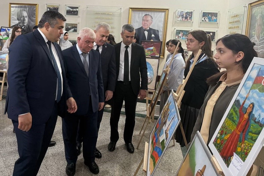YAP Nizami rayon təşkilatı inşa müsabiqəsi keçirib - FOTOLAR