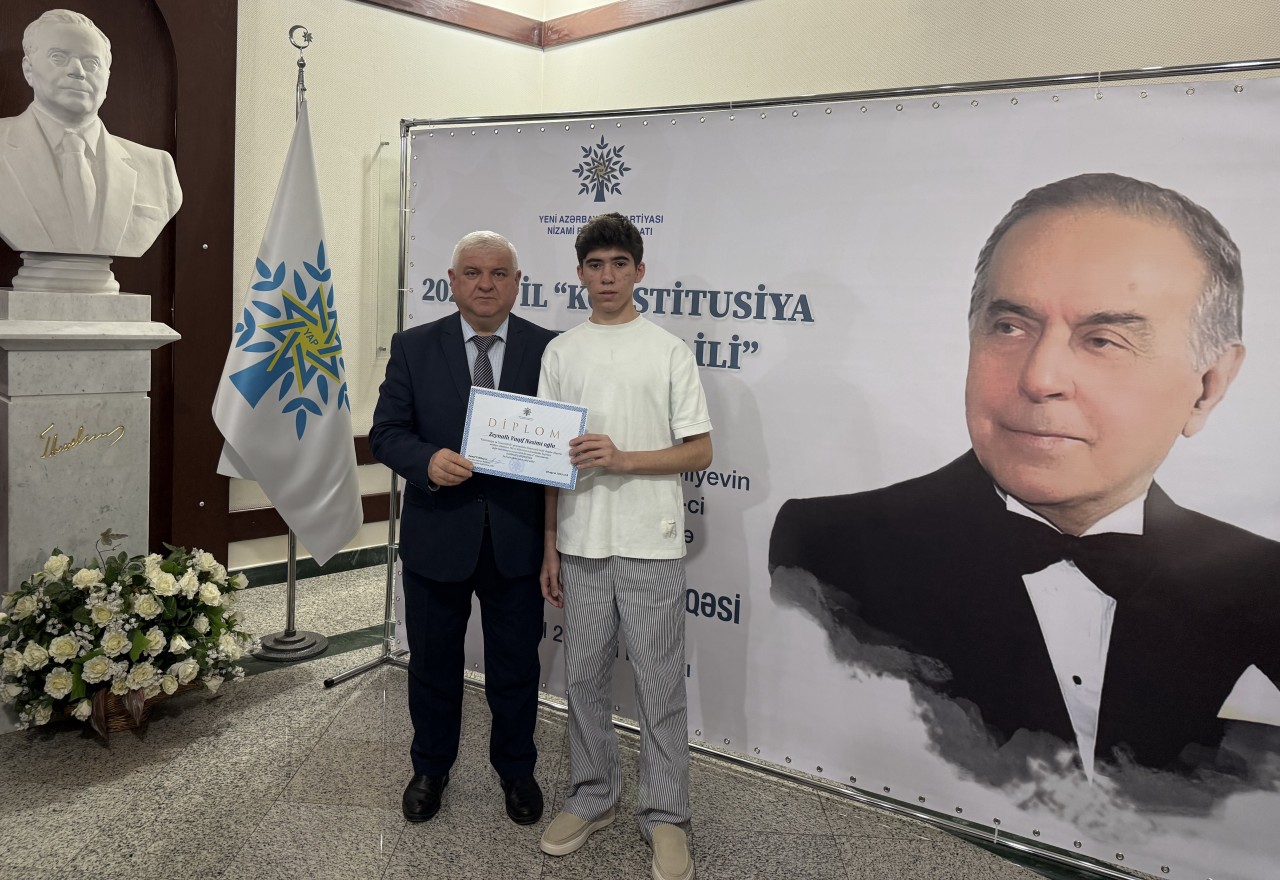 YAP Nizami rayon təşkilatı inşa müsabiqəsi keçirib - FOTOLAR