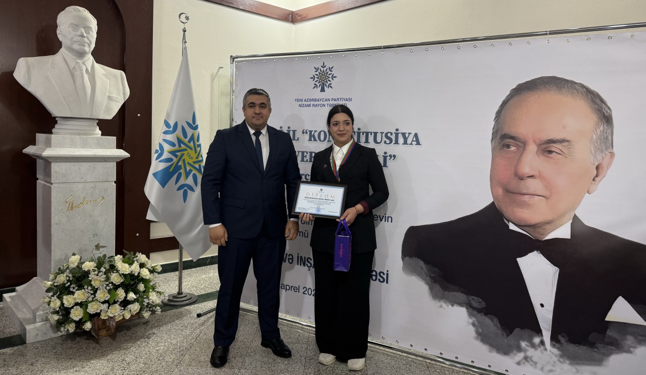 YAP Nizami rayon təşkilatı inşa müsabiqəsi keçirib - FOTOLAR