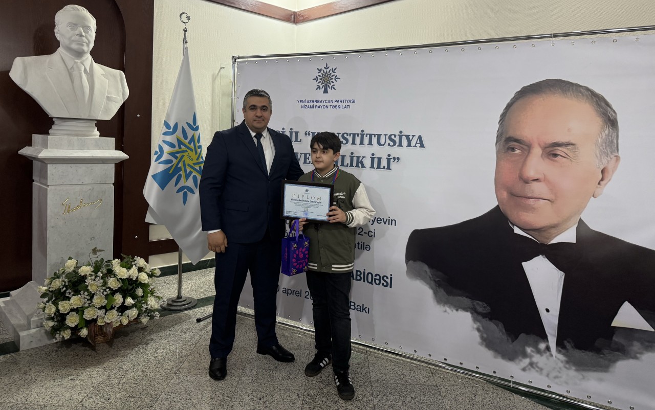 YAP Nizami rayon təşkilatı inşa müsabiqəsi keçirib - FOTOLAR