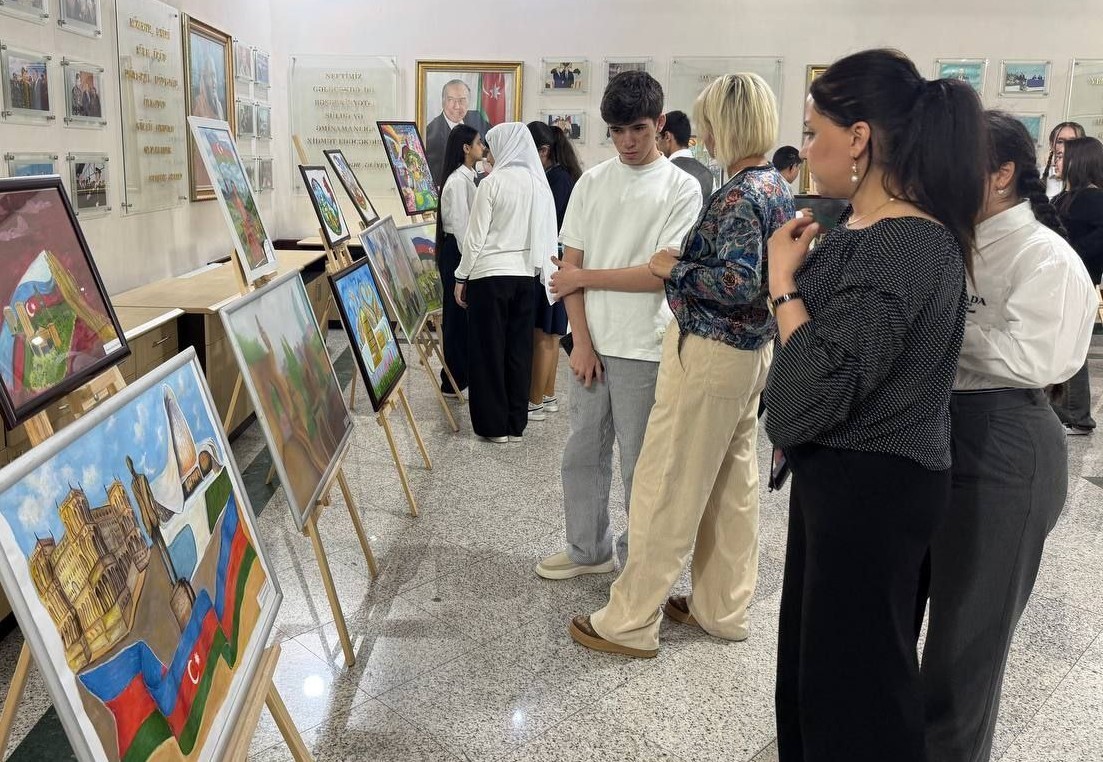 YAP Nizami rayon təşkilatı inşa müsabiqəsi keçirib - FOTOLAR