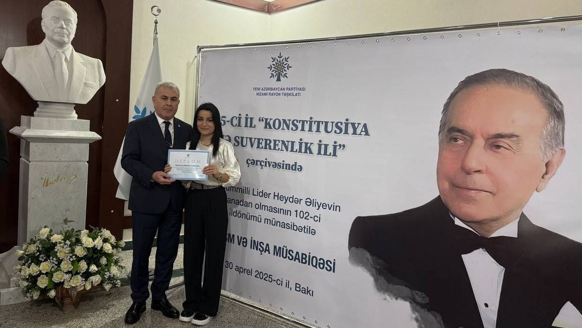 YAP Nizami rayon təşkilatı inşa müsabiqəsi keçirib - FOTOLAR