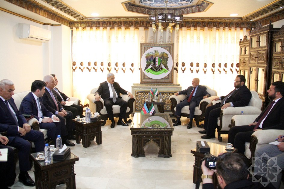 Əl Şaraa Samir Şərifovu qəbul etdi - FOTOLAR (YENİLƏNİB)