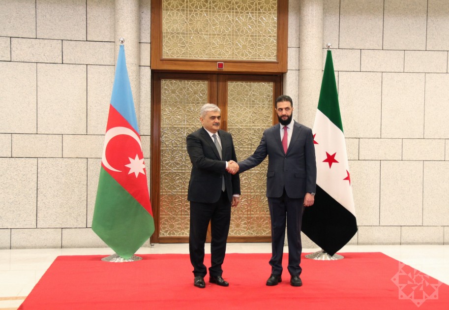 Əl Şaraa Samir Şərifovu qəbul etdi - FOTOLAR (YENİLƏNİB)