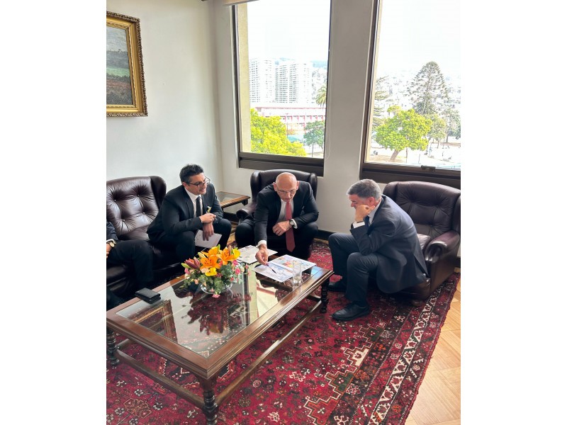 Elçin Əmirbəyov Çilidə işgüzar səfəri çərçivəsində bir sıra görüşlər keçirdi - FOTOLAR