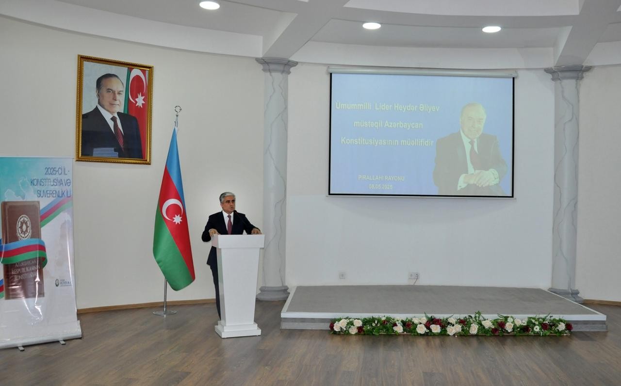 Pirallahıda ağacəkmə aksiyası və konfrans keçirilib - FOTOLAR