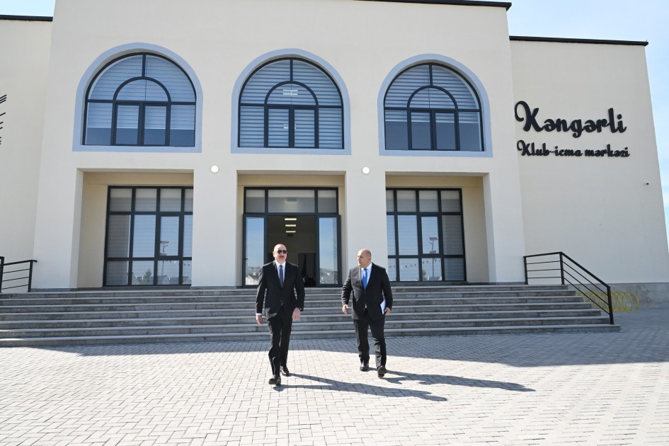 Prezident Kəngərlidəki işlərlə tanış oldu - FOTOLAR (YENİLƏNİB)