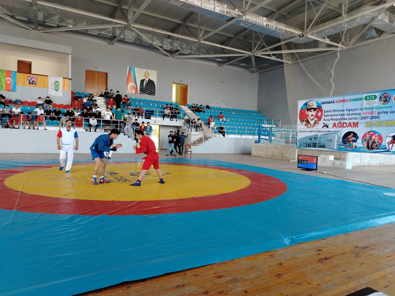 Ağdamda sambo güləşi üzrə açıq respublika turniri keçirildi - FOTOLAR