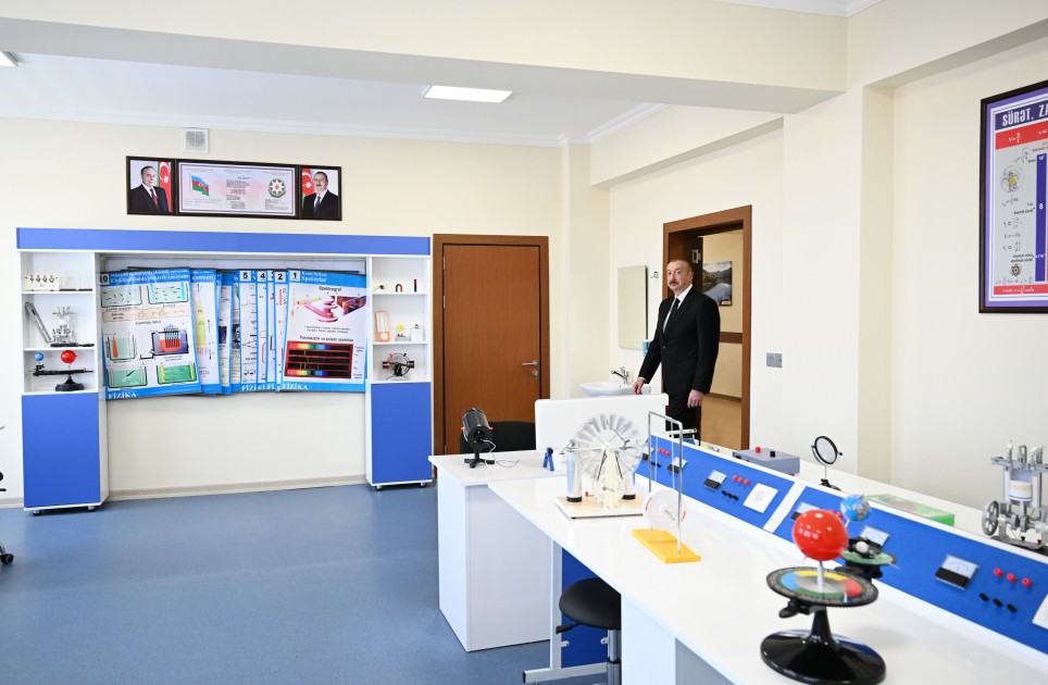 Prezident “Talıstan” liseyinin açılışında - FOTOLAR (YENİLƏNİB)