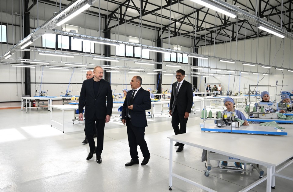 İlham Əliyev Laçında iki fabrikin açılışını etdi - FOTOLAR (YENİLƏNİB)