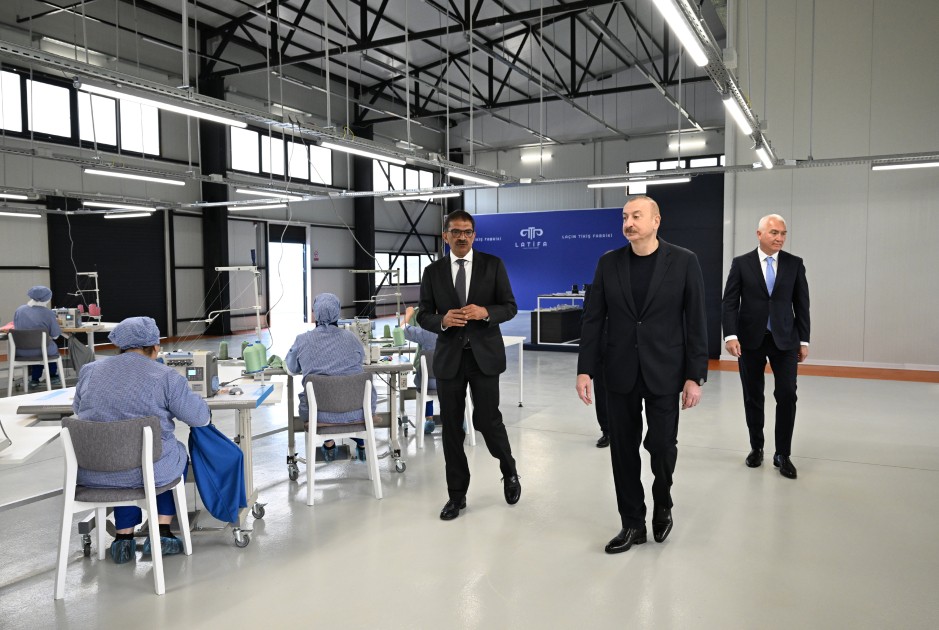 İlham Əliyev Laçında iki fabrikin açılışını etdi - FOTOLAR (YENİLƏNİB)