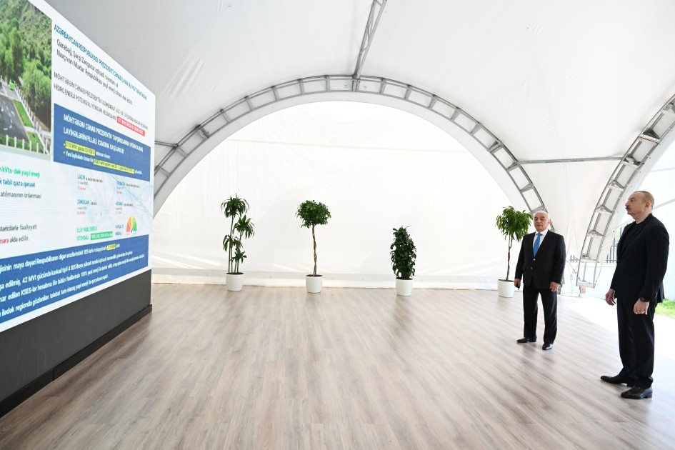 Prezident “Aşağı Malıbəyli” və “Mirik” su elektrik stansiyalarının açılışını etdi - FOTOLAR