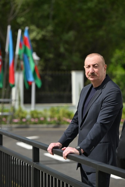 Prezident “Aşağı Malıbəyli” və “Mirik” su elektrik stansiyalarının açılışını etdi - FOTOLAR