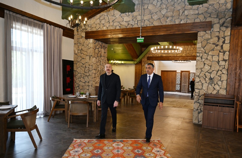 Prezident “Laçın” İstirahət Kompleksinin açılışını etdi - FOTOLAR