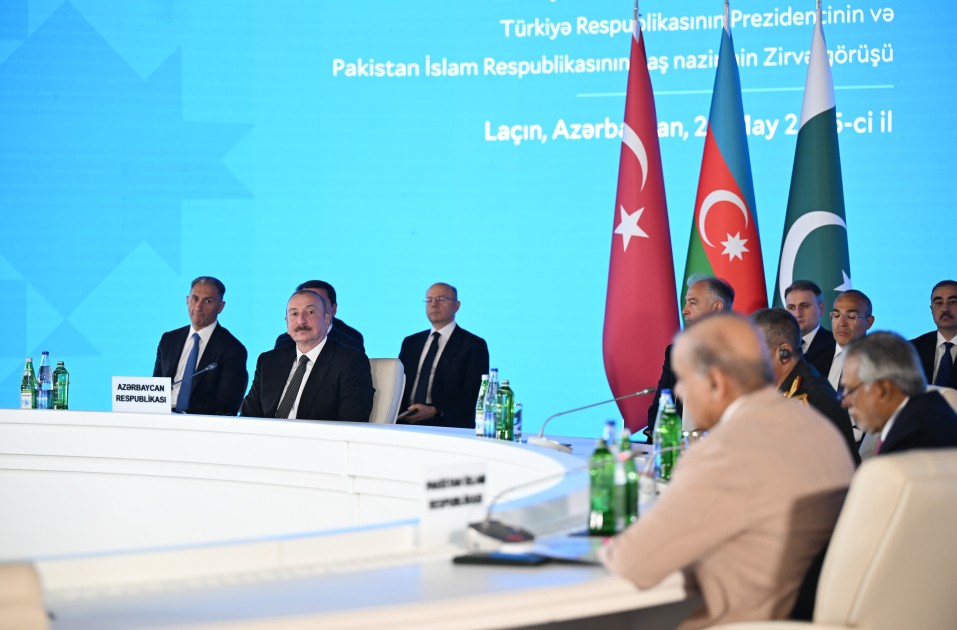 Laçında üçtərəfli Zirvə görüşü keçirilib - VİDEO (YENİLƏNİB)