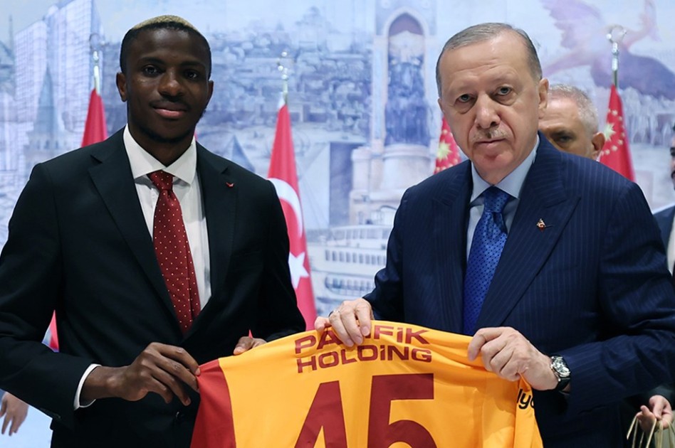 Ərdoğan “Qalatasaray”ı qəbul etdi - FOTOLAR