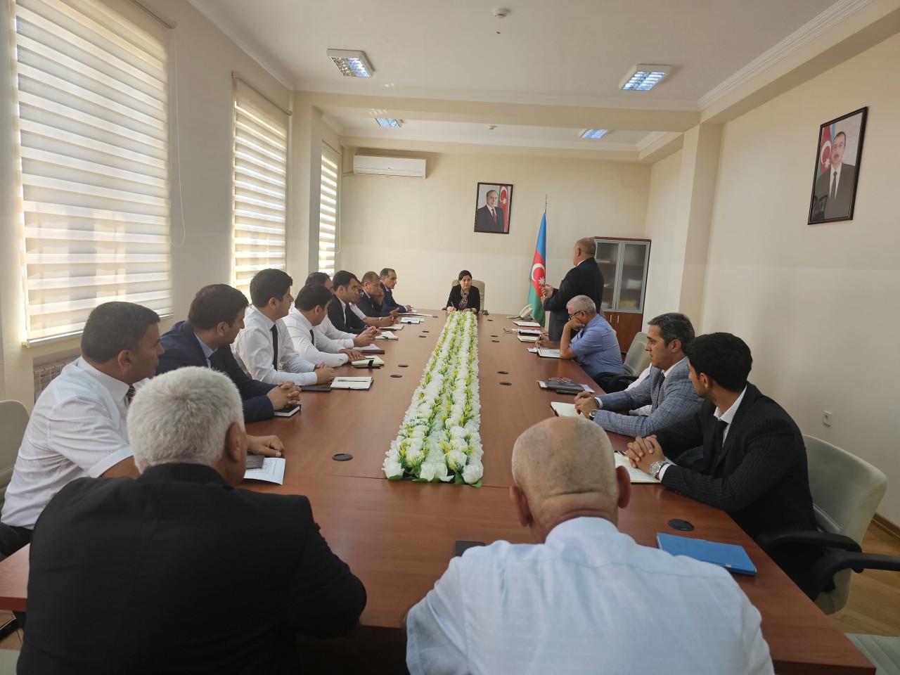 Sabirabadda taxıl biçini prosesinin təşkilinə həsr olunmuş müşavirə keçirilib - FOTOLAR