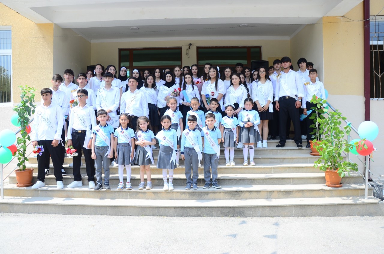 Neftçalada məzun günü qeyd olundu - FOTOLAR