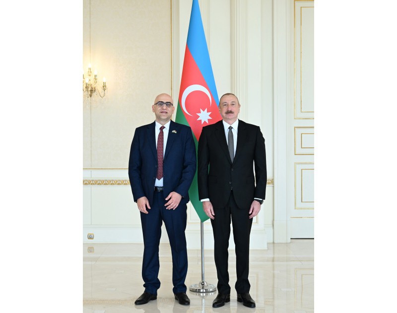 İlham Əliyev Fələstinin yeni səfirinin etimadnaməsini qəbul etdi - FOTOLAR