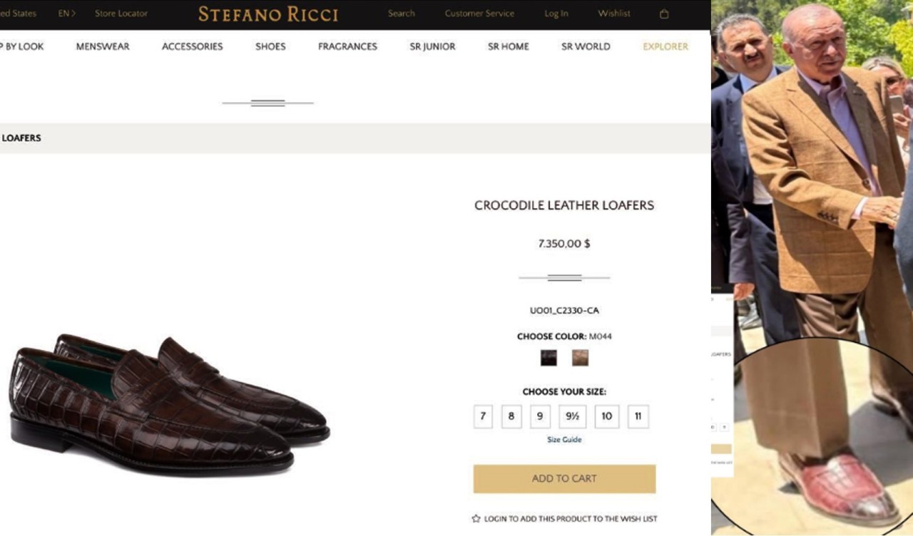 Ərdoğanın minlərlə avro dəyərində ayaqqabı geyinməsi ilə bağlı rəsmi açıqlama