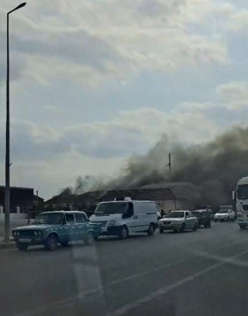 Sabirabadda klinikadakı yanğın söndürüldü - FOTO (VİDEO)