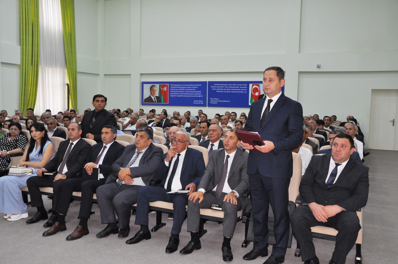 Tovuzda regional müşavirə keçirilib - FOTOLAR